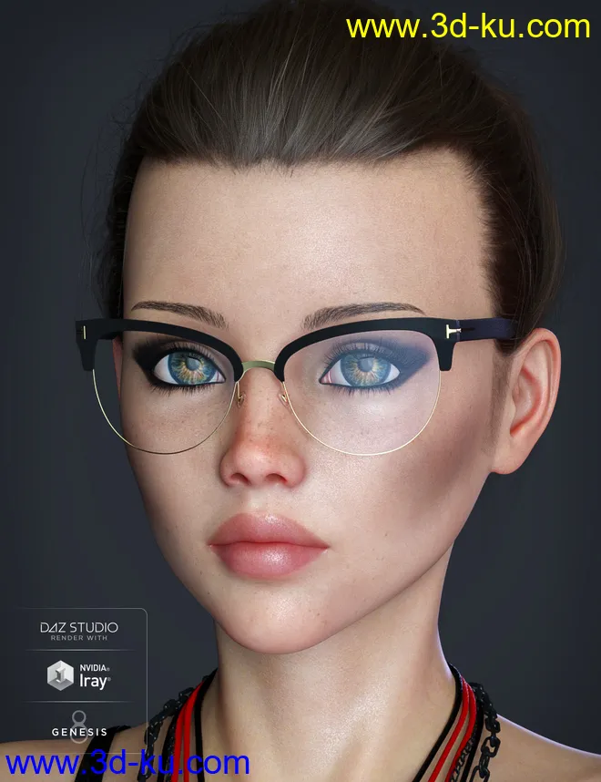 Alt Style Glasses for Genesis 8 Male(s) and Female(s)模型的图片2