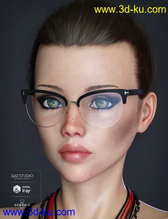 3D打印模型Alt Style Glasses for Genesis 8 Male(s) and Female(s)的图片