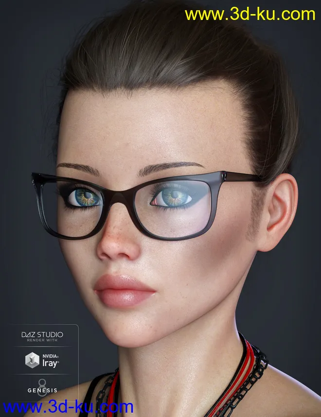 Alt Style Glasses for Genesis 8 Male(s) and Female(s)模型的图片3