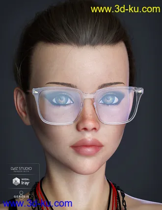 3D打印模型Alt Style Glasses for Genesis 8 Male(s) and Female(s)的图片