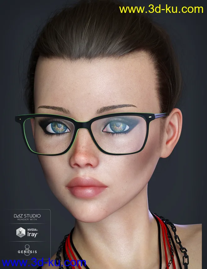 Alt Style Glasses for Genesis 8 Male(s) and Female(s)模型的图片6