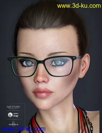 3D打印模型Alt Style Glasses for Genesis 8 Male(s) and Female(s)的图片