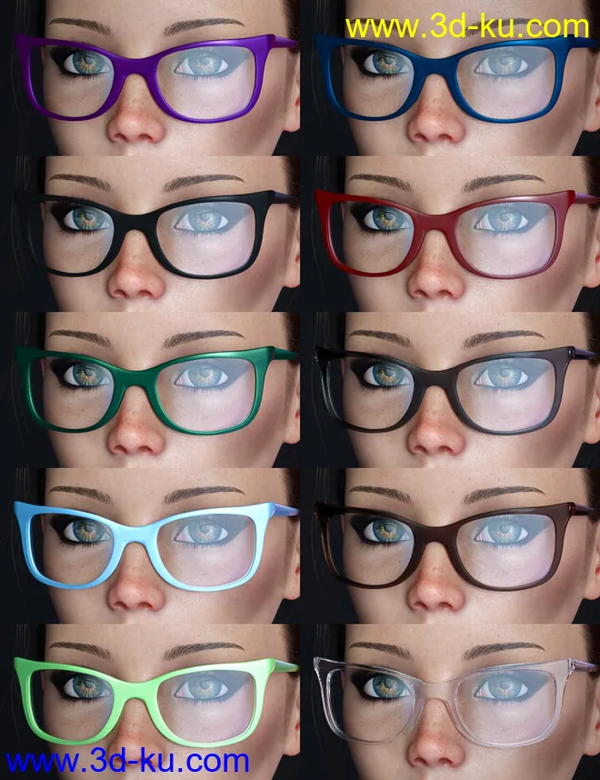 Alt Style Glasses for Genesis 8 Male(s) and Female(s)模型的图片7