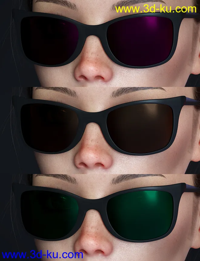 Alt Style Glasses for Genesis 8 Male(s) and Female(s)模型的图片8