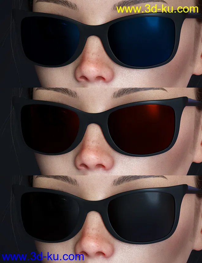 Alt Style Glasses for Genesis 8 Male(s) and Female(s)模型的图片9