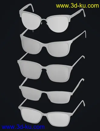 3D打印模型Alt Style Glasses for Genesis 8 Male(s) and Female(s)的图片