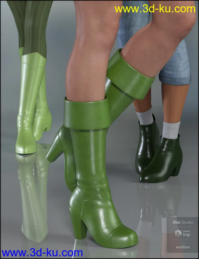 Amazing Morphing Boots for Genesis 8 Female(s)模型的图片2