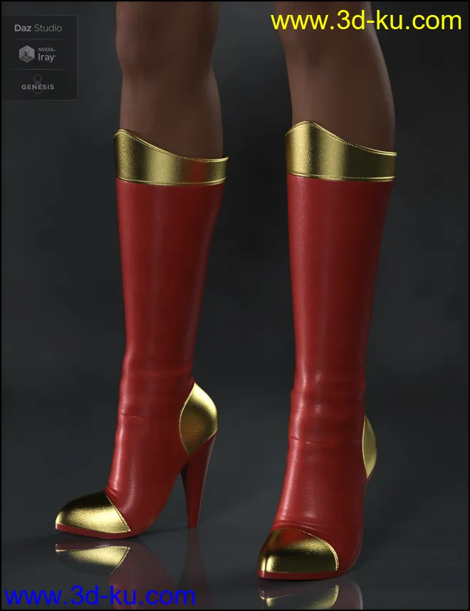 Amazing Morphing Boots for Genesis 8 Female(s)模型的图片3