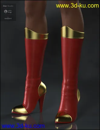 3D打印模型Amazing Morphing Boots for Genesis 8 Female(s)的图片