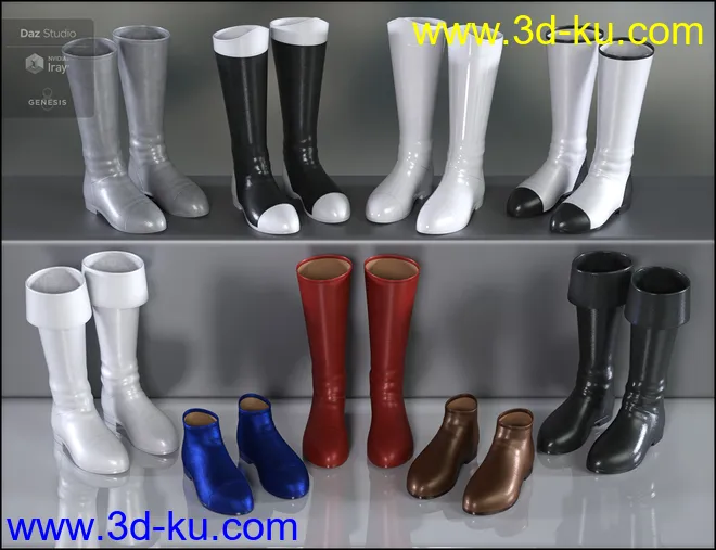 Amazing Morphing Boots for Genesis 8 Female(s)模型的图片7