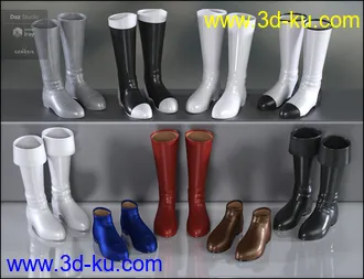3D打印模型Amazing Morphing Boots for Genesis 8 Female(s)的图片