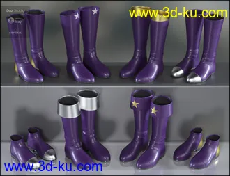 3D打印模型Amazing Morphing Boots for Genesis 8 Female(s)的图片