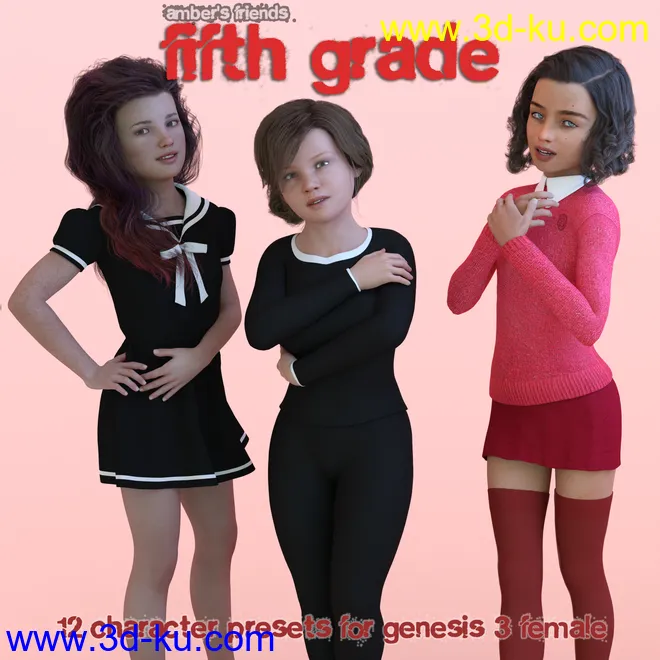 Amber's Friends Fifth Grade模型的图片1