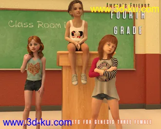 3D打印模型Amber's Friends Fourth Grade的图片