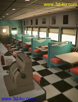 3D打印模型American Diner 60's的图片