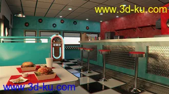 3D打印模型American Diner 60's的图片