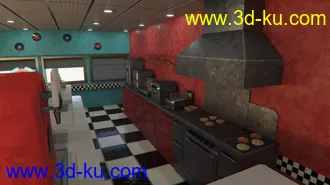 3D打印模型American Diner 60's的图片