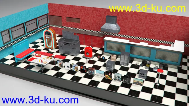 American Diner 60's模型的图片6