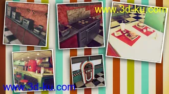 3D打印模型American Diner 60's的图片