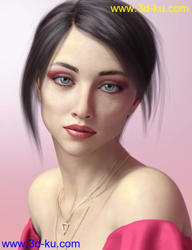 Angelica HD For Genesis 8 Female模型的图片1