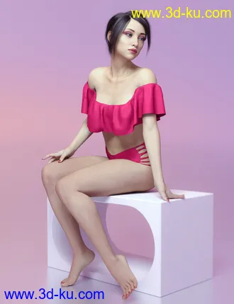 3D打印模型Angelica HD For Genesis 8 Female的图片