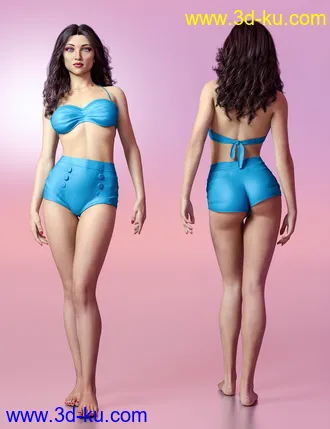 3D打印模型Angelica HD For Genesis 8 Female的图片