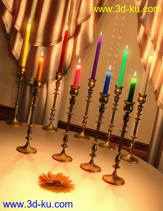 3D打印模型Animus Incendo Candle Collection的图片