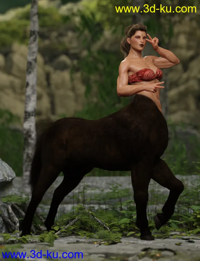 Annicellea Centaur for Genesis 8 Female Centaur模型的图片3