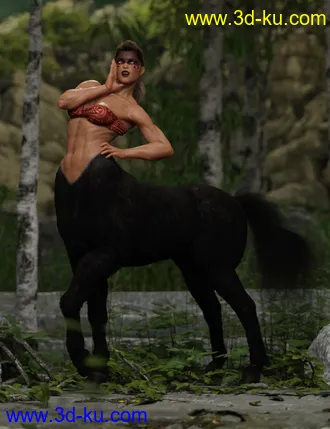 3D打印模型Annicellea Centaur for Genesis 8 Female Centaur的图片