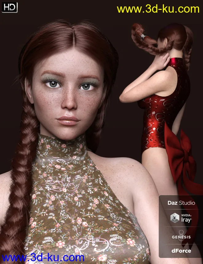 AprilRose HD for Genesis 8 Female模型的图片1