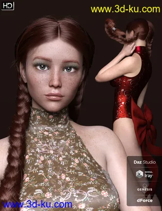 3D打印模型AprilRose HD for Genesis 8 Female的图片