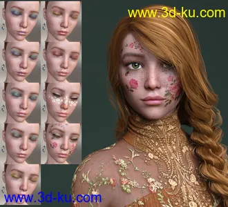 3D打印模型AprilRose HD for Genesis 8 Female的图片