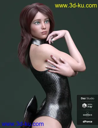 3D打印模型AprilRose HD for Genesis 8 Female的图片