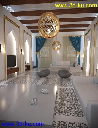 3D打印模型Arabic Anteroom的图片
