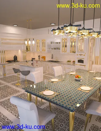 3D打印模型Arabic Kitchen的图片