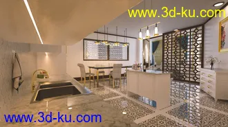 3D打印模型Arabic Kitchen的图片