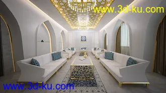 3D打印模型Arabic Living Room的图片