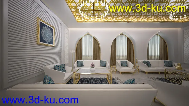 Arabic Living Room模型的图片5
