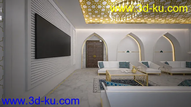 Arabic Living Room模型的图片6