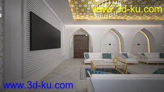 3D打印模型Arabic Living Room的图片