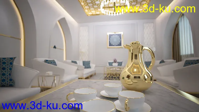 Arabic Living Room模型的图片7