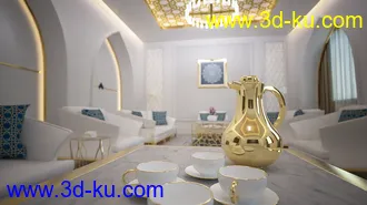 3D打印模型Arabic Living Room的图片