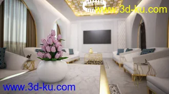 3D打印模型Arabic Living Room的图片