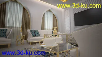 3D打印模型Arabic Living Room的图片