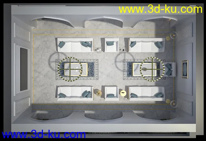 Arabic Living Room模型的图片10