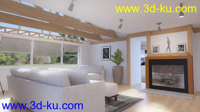 Architect Living Room模型的图片2