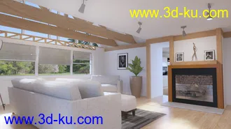 3D打印模型Architect Living Room的图片