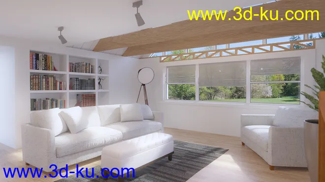 Architect Living Room模型的图片3