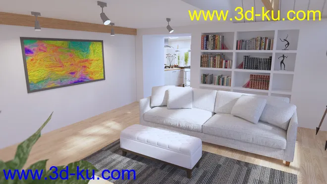 Architect Living Room模型的图片4