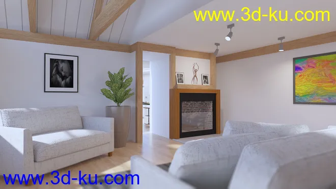 Architect Living Room模型的图片5